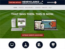 Tablet Screenshot of henryclarkewebdesign.com